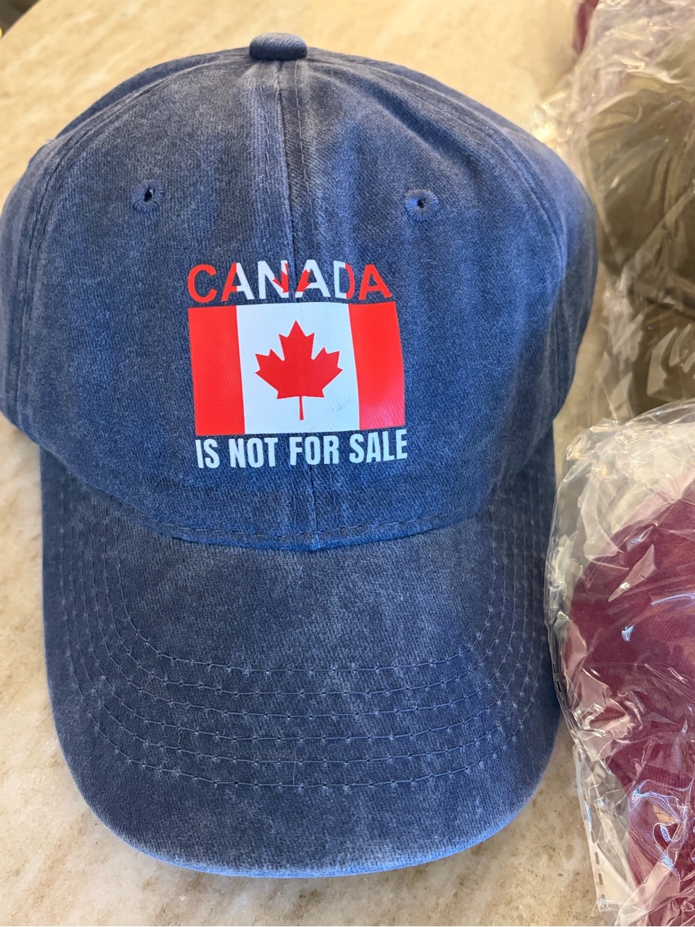 Canada Flag Black womens  Cap - Not For Sale Graphic